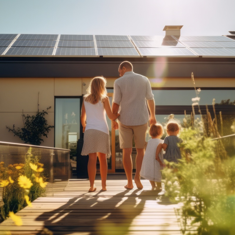 Solar Electricity, (PV) provides household electricity and can be used to charge electric vehicles